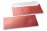 Envelopes madrepérola coloridos vermelho - 110 x 220 mm | PIT Packaging.pt | Envelopesonline