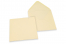 Envelopes de cartões de felicitações coloridos - Branco marfim, 155 x 155 mm | PIT Packaging.pt | Envelopesonline