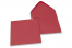 Envelopes de cartões de felicitações coloridos - Vermelho escuro, 155 x 155 mm | PIT Packaging.pt | Envelopesonline