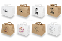 Sacos de papel para take-away - branco ou castanho | PIT Packaging.pt | Envelopesonline