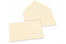  Envelopes de cartões de felicitações coloridos - Branco marfim, 125 x 175 mm | PIT Packaging.pt | Envelopesonline