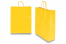 Sacos de papel com alças torcidas - amarelo, 320 x 120 x 410 mm, 100 gr | PIT Packaging.pt | Envelopesonline