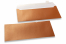 Envelopes madrepérola coloridos cobre - 110 x 220 mm | PIT Packaging.pt | Envelopesonline