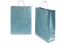Sacos de papel com alças torcidas - azul metalizado, 320 x 120 x 410 mm, 100 gr | PIT Packaging.pt | Envelopesonline