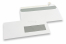 Envelopes com janela, branco, 114 x 229 mm (C5/6), janela à direita 40 x 110 mm, posição da janela 15 mm do direita e 24 mm do baixo, 90 gramas, fecho autocolante | PIT Packaging.pt | Envelopesonline