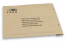 Envelopes de bolhas castanhos de papel de erva - exemplo com impressão na frente | PIT Packaging.pt | Envelopesonline