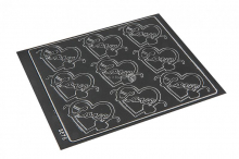 Autocolantes destac&aacute;veis amor - cinzento escuro | PIT Packaging.pt | Envelopesonline