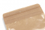 Exemplo da costura de selagem da pinça tipo 150C num saco de fundo bloco em papel kraft no exterior e material 12PET/60CPP no interior | PIT Packaging.pt | Envelopesonline