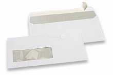 Envelopes para impressora a laser, 110 x 220 mm (DL), janela à esquerda 40 x 110 mm, posição da janela 15 mm do esquerda e 20 mm do baixo | PIT Packaging.pt | Envelopesonline