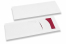 Sacos porta-talheres branco com incição + vermelho bordô guardanapos | PIT Packaging.pt | Envelopesonline