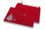 Envelopes de Natal coloridos - Vermelho, com árvore de Natal | PIT Packaging.pt | Envelopesonline