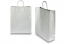 Sacos de papel com alças torcidas - prateado, 320 x 120 x 410 mm, 100 gr | PIT Packaging.pt | Envelopesonline