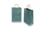 Sacos de papel com alças torcidas - azul petróleo metalizado, 220 x 100 x 310 mm, 90 gr | PIT Packaging.pt | Envelopesonline