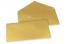  Envelopes de cartões de felicitações coloridos - Dourado metalizado, 110 x 220 mm | PIT Packaging.pt | Envelopesonline