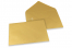 Envelopes de cartões de felicitações coloridos - Dourado metalizado, 162 x 229 mm | PIT Packaging.pt | Envelopesonline