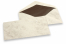 Envelopes marmorizados - 96 x 181 mm, marmorizado castanho, forro castanho | PIT Packaging.pt | Envelopesonline