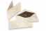 Envelope marmorizados (96 x 181 mm) e cartão (90 x 173 mm) - marmorizado castanho, forro castanho | PIT Packaging.pt | Envelopesonline