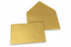  Envelopes de cartões de felicitações coloridos - Dourado metalizado, 114 x 162 mm | PIT Packaging.pt | Envelopesonline