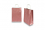 Sacos de papel com alças torcidas - cor-de-rosa metalizado, 220 x 100 x 310 mm, 90 gr | PIT Packaging.pt | Envelopesonline