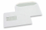Envelopes com janela básicos, 162 x 229 mm, 90 g, janela à esquerda 45 x 110 mm, posição da janela 20 mm do esquerda e 60 mm do baixo, fecho com goma | PIT Packaging.pt | Envelopesonline