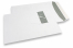 Envelopes com janela, branco, 240 x 340 mm (EC4), janela à esquerda 45 x 110 mm, posição da janela 25 mm do esquerda e 70 mm do cima, 120 gramas, fecho autocolante, peso unit. aprox. 21 g. | PIT Packaging.pt | Envelopesonline