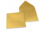 Envelopes de cartões de felicitações coloridos - Dourado metalizado, 155 x 155 mm | PIT Packaging.pt | Envelopesonline