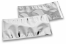 Envelopes coloridos de folha metalizada - Prateado 114 x 229 mm | PIT Packaging.pt | Envelopesonline
