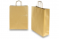 Sacos de papel com alças torcidas - dourado, 320 x 120 x 410 mm, 100 gr | PIT Packaging.pt | Envelopesonline