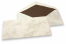 Envelopes marmorizados - 110 x 220 mm, marmorizado castanho, forro castanho | PIT Packaging.pt | Envelopesonline