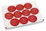 Selos para envelopes de Natal - Boneco de neve vermelho | PIT Packaging.pt | Envelopesonline