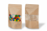 Saco com base e janela - castanho, 160 x 270 x 80 mm, 750 ml | PIT Packaging.pt | Envelopesonline