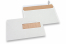 Envelopes com janela branco sujo, 156 x 220 mm (EA5), janela à direita 40 x 110 mm, posição da janela 15 mm do direita e 66 mm do baixo, 90 gsm, aprox. 7 g por unidade  | PIT Packaging.pt | Envelopesonline