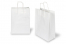 Sacos de papel com alças torcidas - branco, 260 x 120 x 350 mm, 90 gr | PIT Packaging.pt | Envelopesonline