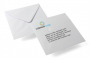 Envelopes de cart&otilde;es de felicita&ccedil;&otilde;es quadrados