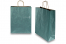 Sacos de papel com alças torcidas - azul petróleo metalizado, 320 x 120 x 410 mm, 100 gr | PIT Packaging.pt | Envelopesonline