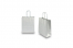 Sacos de papel com alças torcidas - prateado, 180 x 80 x 220 mm, 90 gr | PIT Packaging.pt | Envelopesonline