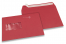 Vermeldho, envelopes coloridos com janela, 162 x 229 mm (A5), janela à esquerda, formato da janela 45 x 90 mm, posição da janela a 20 mm da esquerda / 60 mm de baixo, fecho adesivo, papel colorido 120 gramas | PIT Packaging.pt | Envelopesonline