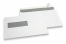 Envelopes com janela, branco, 162 x 229 mm (C5), janela à esquerda 40 x 110 mm, posição da janela 20 mm do esquerda e 72 mm do baixo, 90 gramas, fecho autocolante, peso unit. aprox. 7 g. | PIT Packaging.pt | Envelopesonline