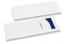 Sacos porta-talheres branco com incição + azul guardanapos | PIT Packaging.pt | Envelopesonline