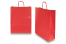 Sacos de papel com alças torcidas - vermelho fogo, 320 x 120 x 410 mm, 100 gr | PIT Packaging.pt | Envelopesonline