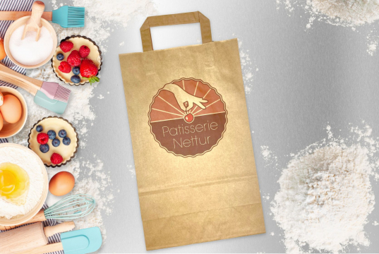 Sacos de papel com alças dobradas | PIT Packaging.pt | Envelopesonline