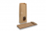 Saco de papel com fundo bloco castanho - 105 x 65 x 298 mm com janela, 500 ml | PIT Packaging.pt | Envelopesonline