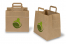 Sacos de papel com alças dobradas - castanho com um exemplo impresso | PIT Packaging.pt | Envelopesonline