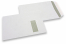Envelopes com janela, branco, 229 x 324 mm (C4), janela à direita 40 x 110 mm, posição da janela 20 mm do direita e 60 mm do cima, 120 gramas, fecho com goma, peso unit. aprox. 20 g. | PIT Packaging.pt | Envelopesonline