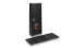 Saco de papel com fundo bloco preto - 105 x 65 x 298 mm com janela, 500 ml | PIT Packaging.pt | Envelopesonline