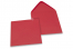 Envelopes de cartões de felicitações coloridos - Vermelho, 155 x 155 mm | PIT Packaging.pt | Envelopesonline