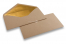Envelope de pagamento papel kraft - 110 x 220 mm (ES 5/6) Dourado | PIT Packaging.pt | Envelopesonline