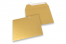 Envelopes de papel coloridos - Dourado metalizado, 160 x 160 mm | PIT Packaging.pt | Envelopesonline