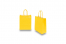 Sacos de papel com alças torcidas - amarelo, 180 x 80 x 220 mm, 90 gr | PIT Packaging.pt | Envelopesonline