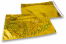 Envelopes de folha metalizada coloridos - Dourado holográfico 229 x 324 mm | PIT Packaging.pt | Envelopesonline